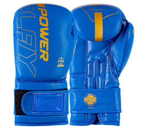 Рукавички боксерські PowerPlay 3089 Alpha розмір 10 унцій, сині