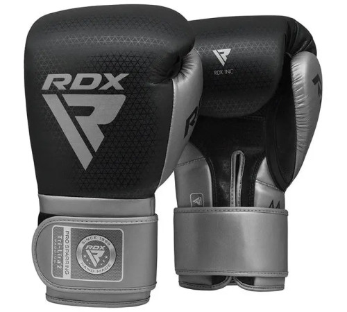 Рукавички боксерські з капою RDX MARK PRO SPARRING TRI LIRA 2 розмір 14 унцій, чорно-сріблястий
