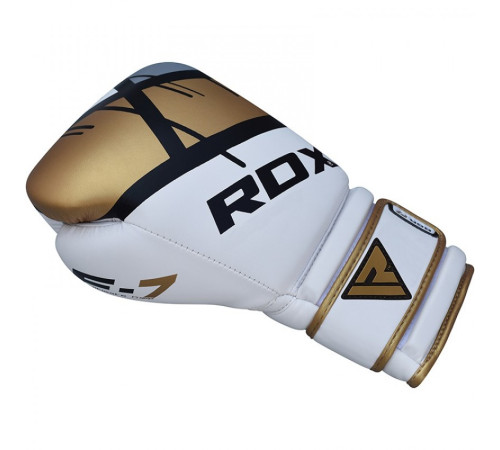 Рукавички боксерські RDX Rex Leather 12 унцій, різнокольорові