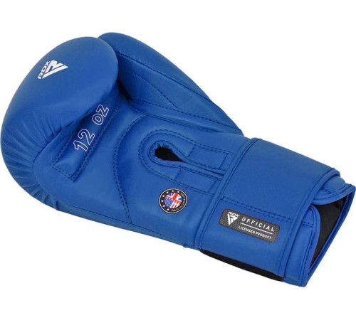 Боксерські рукавиці RDX BOXING GLOVES AS2 10 унцій, синьо-білий