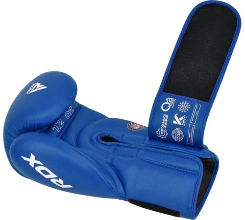 Боксерські рукавиці RDX BOXING GLOVES AS2 10 унцій, синьо-білий