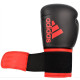 Рукавички боксерські ADIDAS Hybrid 100 розмір 12 унцій, чорно-червоні