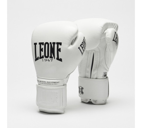 Боксерські рукавички Leone Greatest 10 унцій, біло-чорні