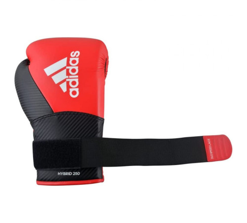 Рукавички боксерські ADIDAS Hybrid 250TG розмір 12 унцій, чорно-червоні