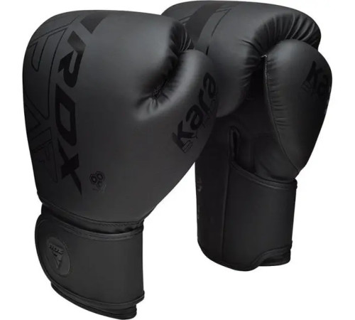 Рукавички боксерські з капою RDX F6 Kara Matte розмір 14 унцій, чорні