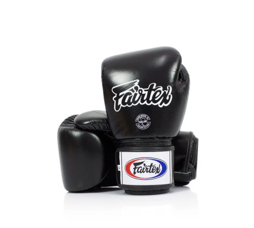 Рукавички боксерські шкіряні з бинтами Fairtex BGV1 14 унцій, чорні