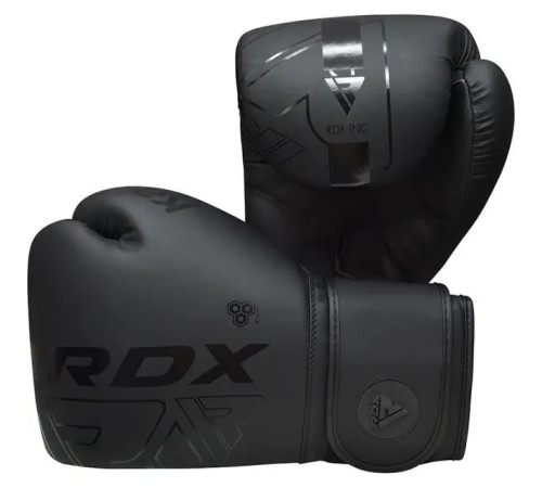 Рукавички боксерські з капою RDX F6 Kara Matte розмір 16 унцій, чорні