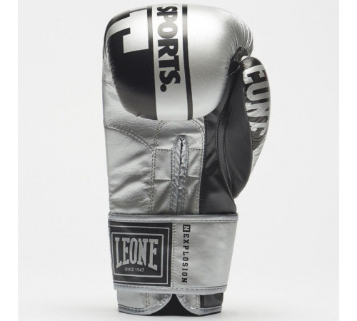 Рукавички боксерські Leone Nexplosion 10 унцій, сріблясто-чорний