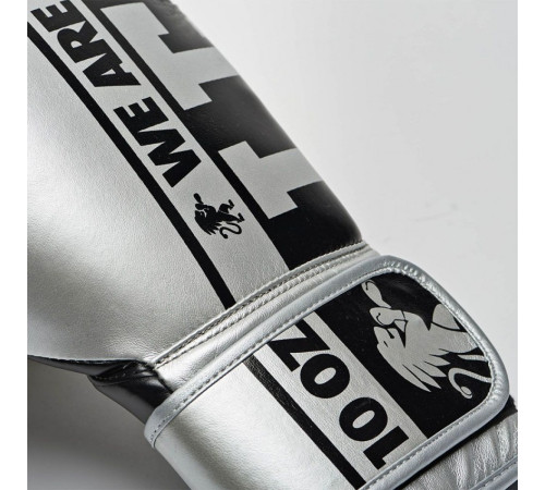 Рукавички боксерські Leone Nexplosion 10 унцій, сріблясто-чорний