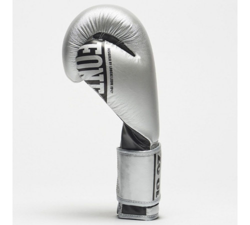 Рукавички боксерські Leone Nexplosion 12 унцій, сріблясто-чорні