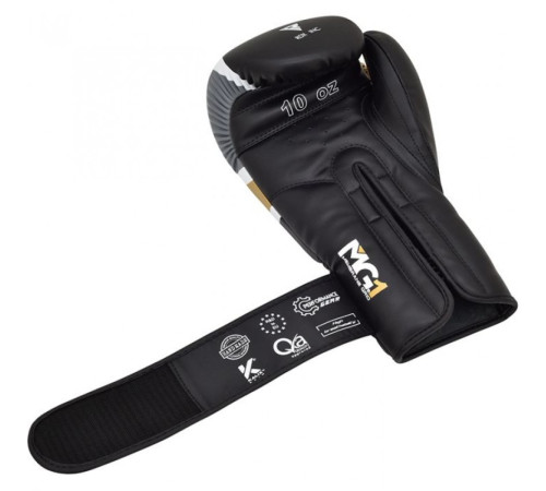 Рукавички боксерські RDX Rex Leather 12 унцій, різнокольорові