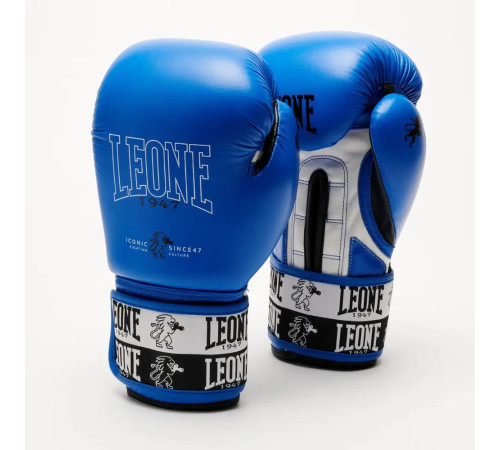 Рукавички боксерські з бинтами Leone GN208 ICONIC розмір 10 унцій, сині