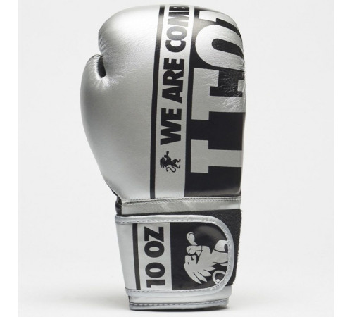 Рукавички боксерські Leone Nexplosion 14 унцій, сріблясто-чорний