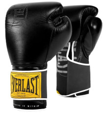 Боксерські рукавиці Everlast 1910 CLASSIC TRAINING GLOVE 16 унцій, чорні