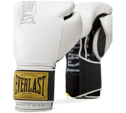 Боксерські рукавиці Everlast 1910 CLASSIC TRAINING GLOVE 14 унцій, чорно-білі