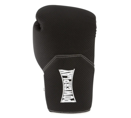 Рукавички боксерські з капою PowerPlay 3011 Evolutions 16 унцій, чорно-білі
