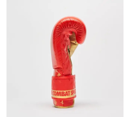 Рукавички боксерські шкіряні з бинтами Leone GN220 DNA розмір 16 унцій, червоні
