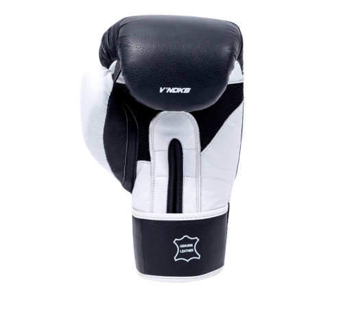 Рукавички боксерські V`Noks Aria 12 унцій, чорно-білі