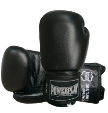 Рукавички боксерські шкіряні PowerPlay 3088 Impulse 12 унцій, чорні
