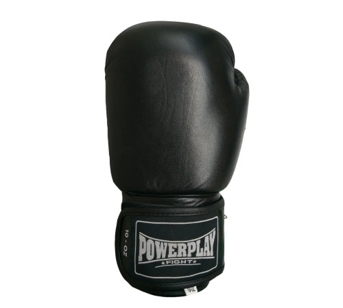 Рукавички боксерські шкіряні PowerPlay 3088 Impulse 12 унцій, чорні