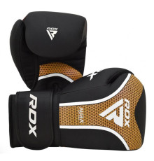 Рукавички боксерські RDX T17 Aura 12 унцій, чорно-золотисті