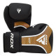 Рукавички боксерські RDX T17 Aura 12 унцій, чорно-золотисті