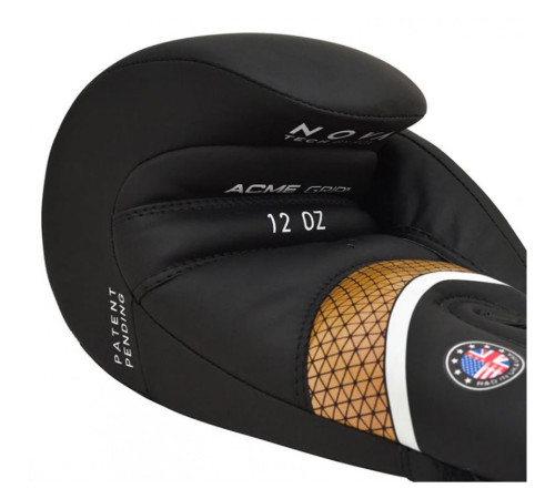 Рукавички боксерські RDX T17 Aura 12 унцій, чорно-золотисті