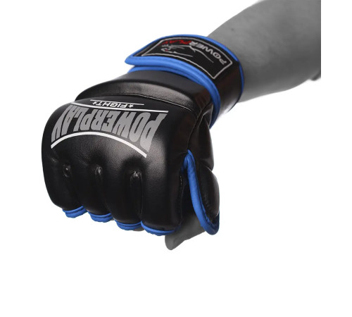 Рукавички для MMA PowerPlay 3058 розмір XL, чорно-сині
