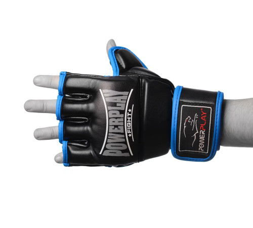 Рукавички для MMA PowerPlay 3058 розмір XL, чорно-сині