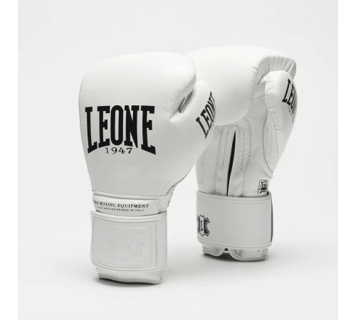 Рукавички боксерські з бинтами Leone GN111 THE GREATEST розмрі 14 унцій, білі
