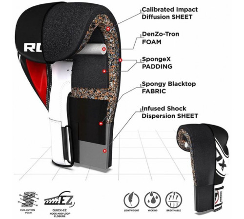 Рукавички боксерські дитячі RDX 4 унцій, різнокольорові