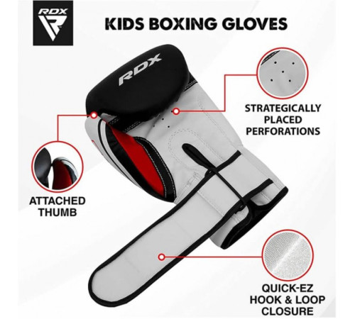 Рукавички боксерські дитячі RDX 4 унцій, різнокольорові