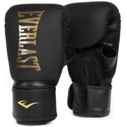 Боксерські рукавиці Everlast CARDIO ELITE BAG GLOVES S/M унцій, чорно-золотистий
