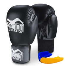 Рукавички боксерські з капою Phantom Ultra 16 унцій, чорні