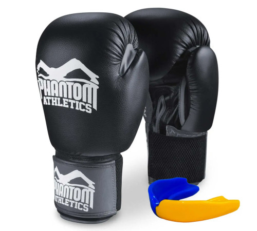 Рукавички боксерські з капою Phantom Ultra 16 унцій, чорні