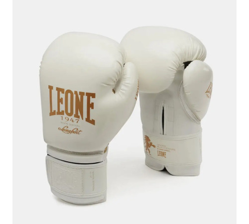 Рукавички боксерські з капою Leone GN059W розмір 12 унцій, білі