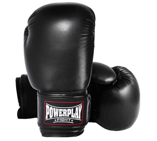 Боксерські рукавиці PowerPlay 3004 Classic Чорні 8 унцій