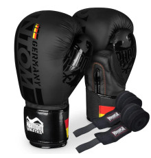 Рукавички боксерські з бинтами Phantom Germany 12 унцій, чорний