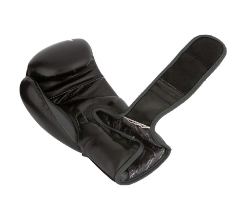 Рукавички боксерські PowerPlay 3018 Jaguar 8 унцій, чорні