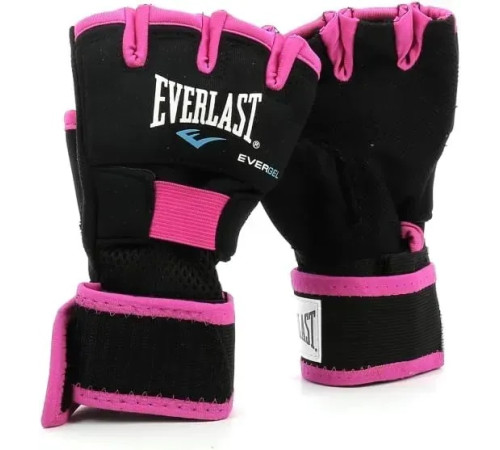 Рукавички жіночі Everlast EVERGEL HAND WRAPS розмір S/M, чорно-рожеві