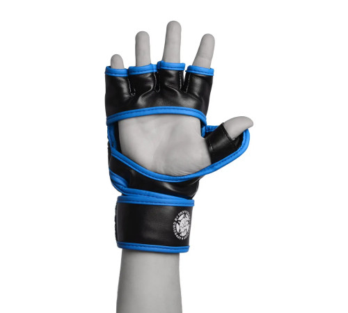 Рукавички для MMA PowerPlay 3058 розмір L, чорно-сині
