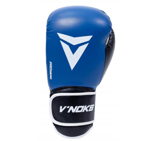 Рукавички боксерські V`Noks Lotta 12 унцій, чорно-сині
