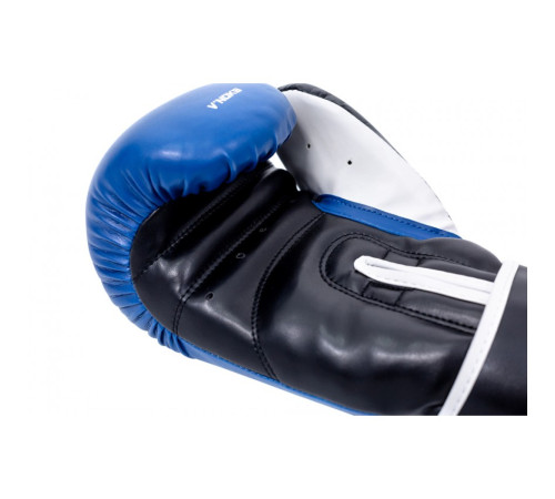 Рукавички боксерські V`Noks Lotta 12 унцій, чорно-сині