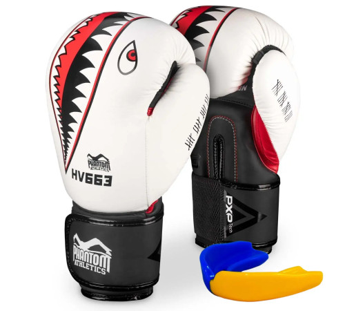 Рукавички боксерські з капою Phantom Fight Squad 16 унцій, білі