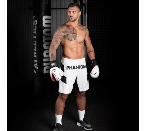 Рукавички боксерські з капою Phantom Fight Squad 16 унцій, білі