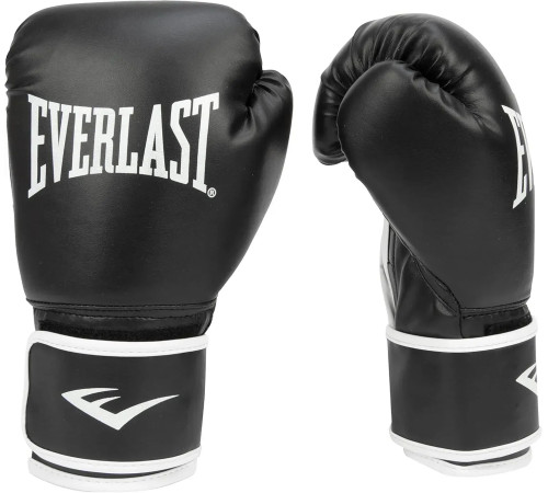 Боксерські рукавиці Everlast CORE 2 TRAINING GLOVE унцій L/XL, чорно-білі