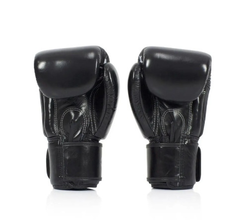Рукавички боксерські з бинтами Fairtex BGV1 Nation Print 14 унцій, чорні