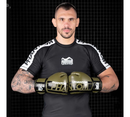 Рукавички боксерські з бинтами Phantom APEX 16 унцій, хакі