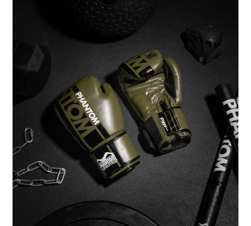 Рукавички боксерські з бинтами Phantom APEX 16 унцій, хакі