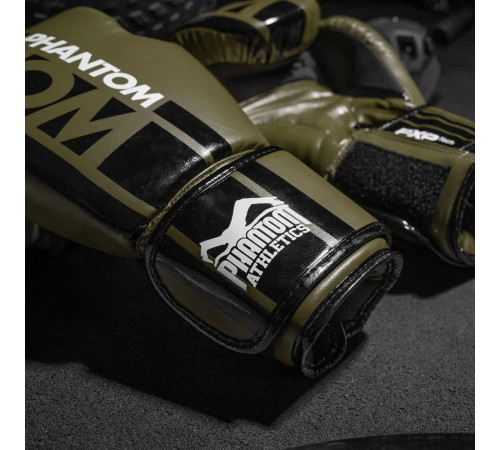 Рукавички боксерські з бинтами Phantom APEX 16 унцій, хакі